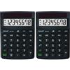 Rebell Unbekannt Rebell RE-ECO310 - calcolatrice da tavolo, colore nero (Confezione da 2)