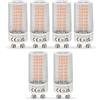 NICEOO GU10 3,5W Lampadine LED Sostituzione 40W Alogena, Bianco Caldo 2200K, 320 Lumen, 230V Lampadina Mais T22 A Forma Cilindrica Trasparente, Angolo a Fascio 360°, Non Dimmerabile, pacco da 6
