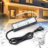 BRIMETI Trasformatore LED 220V 12V 60W Esterno Impermeabile IP67 Adattatore Alimentatore con Spina LED Driver AC 220V a DC 12V 5A Transformer Interruttore Tensione Trasformatori per Striscia
