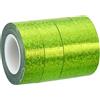 PATIKIL Scintillio Glitter Nastro 15mm x 5m, 4pz Olografico Arte Prisma Mascheratura Nastri Auto -Adesivo per Fai-da-Te Arte Artigianato Avvolgimento Decorazione, Verde