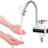Avilia Termorubinetto Elettrico 2 Temperature con Bocchetta Flessibile 3600W, Riscaldamento Rapido, Display LED, Risparmio Energetico, Design Elegante