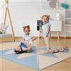 LÜ BABYMATS LuBabymats - Tappeto a puzzle per bambini, in gomma EVA. Pavimento extra imbottito per bambini in baby blu e beige