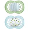 MAM Istruzioni in lingua straniera - MAM Ciuccio Originale S223 con Tettarella In Lattice, per Bambini di 16 + Mesi, Neutro (2 Unità), Con Scatola Auto Sterilizzante, Versione Spagnola,