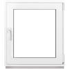 Framex Finestra in Plastica Bianca Larghezza x Altezza 70 x 80 cm (700 x 800 mm) Triplo Vetri (32 mm), Anta-Ribalta, Girevole DIN Destra - Premium