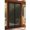 GOUTUI Zanzariera Magnetica 77 x 234 cm Non È Necessario Praticare Fori Tenda Zanzariera Porte Chiusura Automatica per Legno, Ferro, Porte in Alluminio, Nero