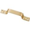 Screws City Maniglia universale per porta di fienile in oro per cancello e garage, resistente acciaio zincato per uso esterno ed interno 150 mm