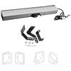 Koncey Catena Elettrica Aprifinestra con Interruttore e Telecomando Corsa Opzionale per 300-1000mm Max 600N Apri Finestra Automatico 24V per Ventilazione Della Finestra(24V+Window opener,Stroke 1000mm)