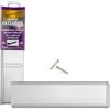 STORMGUARD, Feritoia per le lettere in metallo, con setole protettive e sportello ribaltabile, Dimensioni esterne 293 mm x 77 mm (apertura interna 256 mm x 46 mm), Grigio (silber) - 06SR0310000A