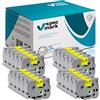 specmark Nastro TZe-C51 24mm x 5m Set x 20 pezzi Nastro fluorescente nero su giallo compatibile con la stampante Brother PT P-touch AZe-C51 EZe-C51 TZ-C51 TZ2-C51