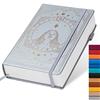 TIEFOSSI Constellations - Quaderno con copertina rigida, formato A5, 100 g/m², 400 pagine, per donne, uomini, adolescenti (Virgo)