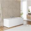 DEGHI Vasca da bagno reversibile 170 x 70 cm in acrilico 3 lati - Coronel
