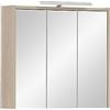 Schildmeyer Armadietto a specchio, materiale legno, decoro rovere chiaro, 65 x 16 x 60 cm