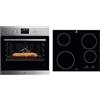 Electrolux Serie 600 Forno da Incasso Multifunzione, Capacità 72 L, EOF4P46X, Classe A+ & Serie 300 Piano Cottura a Induzione 4 Fuochi da Incasso, EIB60424CK, Comandi SliderTouch
