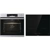 Hisense O66226AXS, Forno Multifunzione Termoventilato con Generatore di Vapore, Cavità XXL 77L inox + Hisense HIA64UK Piano cottura a induzione, Vetroceramica, Nero, 595 × 60 × 520 mm
