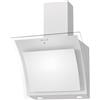Corbero Cappa decorativa, vetro bianco 60 cm, 3 velocità, controllo touch, portata 1000 m3/h, colore vetro temperato, filtro alluminio 3 strati, filtro carbone, efficienza energetica A++