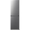 Gorenje NRK418DCS4, combinazione frigorifero-congelatore, altezza 182 cm, larghezza 55 cm, 256 L (171 L/85 L), Total NoFrost, Multiflow 360°, fermata porta intercambiabile, CrispZone, Eco Use, look
