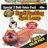 Zoo Med - Lampada riscaldante per rettili, 2 Pezzi