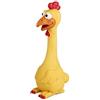 Tamu style Lovely Baby Best Pet Dogs Urlando Pollo Anatra Giocattolo, Squeaker Divertente Suono Gomma Giocattolo di Formazione TOY-001-Giallo