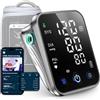 RunStar Misuratore di Pressione Intelligente per Uso Domestico, Bracciale per Braccio da 22-42 CM, Ampio Display LED 5,0'' a 3 Colori, Macchina Automatica Digitale per Pressione Sanguigna con App
