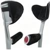 GZXGMY 4 cuscini per cavalletto e protezione maniglia per cavalletto, fodere in velluto con imbottitura spessa per cavalletti, gomiti e canne inglesi, accessori di comfort, colore: nero