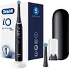 Oral-B iO6 Spazzolino Elettrico Ricaricabile Nero Con Custodia Da Viaggio, 2 Testine