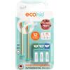 Ecohid Simply Smile Ecohid Spazzole interdentali Pack 12 L/XL - Manico in bambù, ricambi, 1,5-2,0 mm, vegano