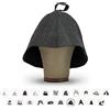 LOWELL LoFelt® cappello da sauna - in feltro per lui e per lei inclusa guida - per una straordinaria esperienza wellness - grigio - berretto da sauna cappuccio da sauna