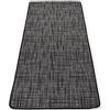 Casatessile Tappeto Cucina Antiscivolo Lavabile CARTIERE Tappeto Passatoia, in Misto Cotone - Nero, 190 cm.
