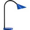 Unilux 400077405 Lampada Sol da Tavolo a LED 7.4 W, Moderna, Interruttore On-Off sul Cavo, per Cameretta, Ufficio, Scrivania, Colore Azzurro