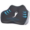 LustLocke Cuscino per seduta ortopedico, cuscino per sedile in memory foam per alleviare il coccige, cuscino per seduta ergonomico per emorroidi con foro e design a forma di U per auto, divano
