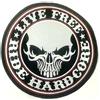 B2SEE Toppa Patch ricamate grandi termoadesiva/da cucire Live Free ride hardcore