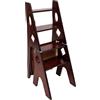 YyanLAK Sedia a scala, 34x44,5x87 cm Scala da biblioteca pieghevole, Sedia da biblioteca pieghevole, Sgabello pieghevole a 4 gradini, Scaletta-sedia pieghevole Può essere utilizzata in ambienti interni ed