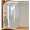 GQC Buste Copriabiti Antipolvere Trasparenti in PEVA, con Cerniera Lavabili, Copriabiti Impermeabile a Prova di Umidità e Polvere per Tute,Cappotti, Vestiti, Giacche e Piumini 80 * 50 * 120cm