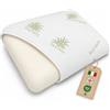 Dream Materassi DREAM Cuscino Memory Foam Cervicale Saponetta Aloe Vera alto 12 cm - Cuscino per Dormire Traspirante Certificato Dispositivo Medico - Guanciale letto Made in Italy Federa Lavabile