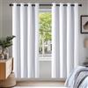 Deconovo Tende Oscuranti per Interni 2 Pezzi 175 CM Altezza, Termiche Isolanti, Anti-Rumore, con Anelli, Ideali per Camera da Letto e Soggiorno, 140x175 CM, Grigio Perla