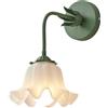 KlkrzJwy Lampada da Parete in Ferro da 4,7 Pollici, Girevole, Comodino, Lampada da Lettura a Parete, Lampada da Parete in Acrilico a Forma di Fiore, E27, Applique da Parete per Bagno, Soggiorno