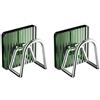 Wagoodter 2 pezzi porta spugna da cucina, porta spugna per lavello da cucina gancio impermeabile, accessori da cucina per la conservazione e lo svuotamento della casa (Verde Trasparente)