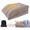 panemy Cuscino per gambe sollevate gonfiabile, Cuscino per gambe con mascherina per dormire e borsa, ergonomico per alleviare le gambe, migliorare la circolazione, sonno, gravidanza e recupero