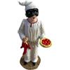 Generico Corno Portafortuna Statua Pulcinella napoletano in Resina Dipinta a Mano (Pulcinella con pizza)