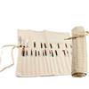 Liquidraw Portaspazzolino Roll Up Brush Bag 30 Pocket Case Storage Pouch Make up Brush Case
