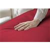 HOME ZEN HOUSEHOLD LINEN Lenzuolo Telo Copriletto Piano Superiore Traspirante Puro 100% Cotone (150X280 CM, ROSSO)