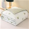 DOTBUY-SHOP Trapuntino Copriletto Estivo Primaverile, Trapunta Leggera, 100% Poliestere Copriletto Trapuntato Cotone per Letto Singolo Letto Matrimoniale (Ciliegia verde,150x200)