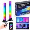 Euakee Smart LED Light Bars, Led TV Retroilluminazione Intelligente, Lampada RGB Torre di Illuminazione, Intelligente Arcobaleno con APP e Telecomando per PC, TV, Sala Giochi e Case Copmuter (32CM180°)