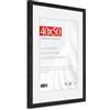 HIMEETIME® 1x Cornice per foto 40x50 cm,Legno di Quercia,Nero,Passepartout 30x40cm,Cornice 40x50 con Vetro artificiale infrangibile- Cornice per Grande Quadro,Poster-Solo esposizione da parete