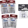 La Canilla Singer Pack di 4 aghi per cucito a maglia, elastico, universale, cotone, jeans e pelle 2020, 2045, 2026 e 2032 System 130/705 H (Flat One Side)