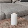 Lights4fun, Inc. TruGlow - Candela a pilastro da cappella a batteria, 15,2 x 10,2 cm, senza fiamma, con telecomando, colore: Bianco