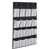 Quzente Organizer per scarpe da appendere alla porta, con 16 grandi tasche, dietro la porta, per scarpe, snack, giocattoli, vestiti per bambini