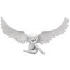 Nemesis Now Angel's Sympathy Ornamento 36 cm, angelo celeste, bianco