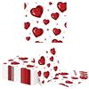 Kotkiddy 40 Pezzi Tovaglioli Cuore 33x33 cm Morbido Tovagliolo Rosso Amore Decorazione Famiglia Ristorante Matrimonio Festa Ospiti Decorazione Tavolo Cena Romantica Party