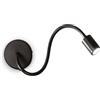 ideal lux lampada a parete focus ap1 nero
